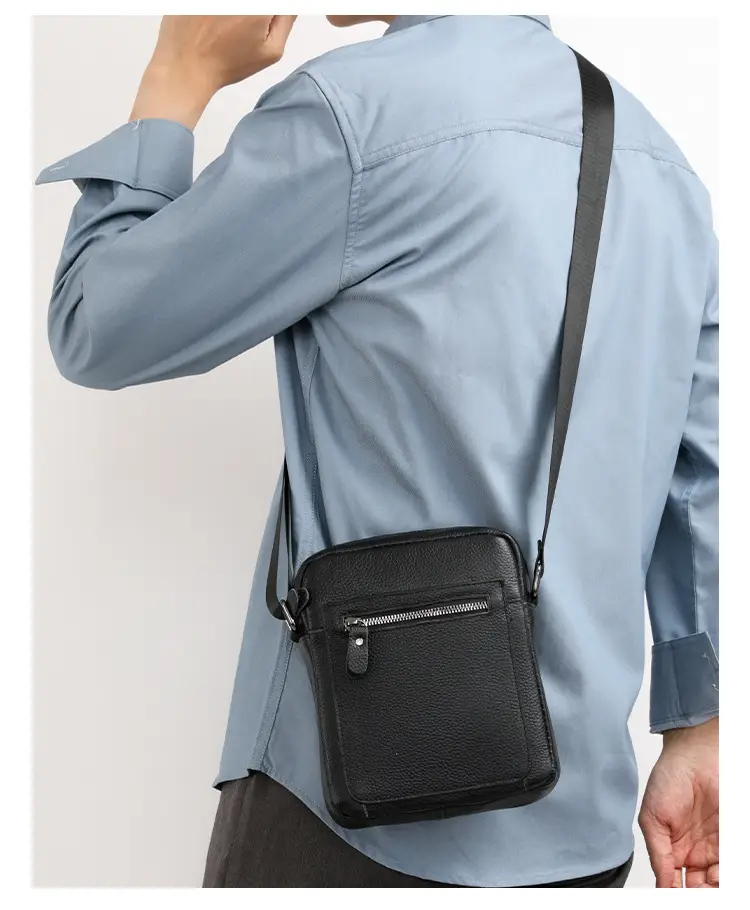 Korean Style Black Crossbody Bag for Men — feature 24