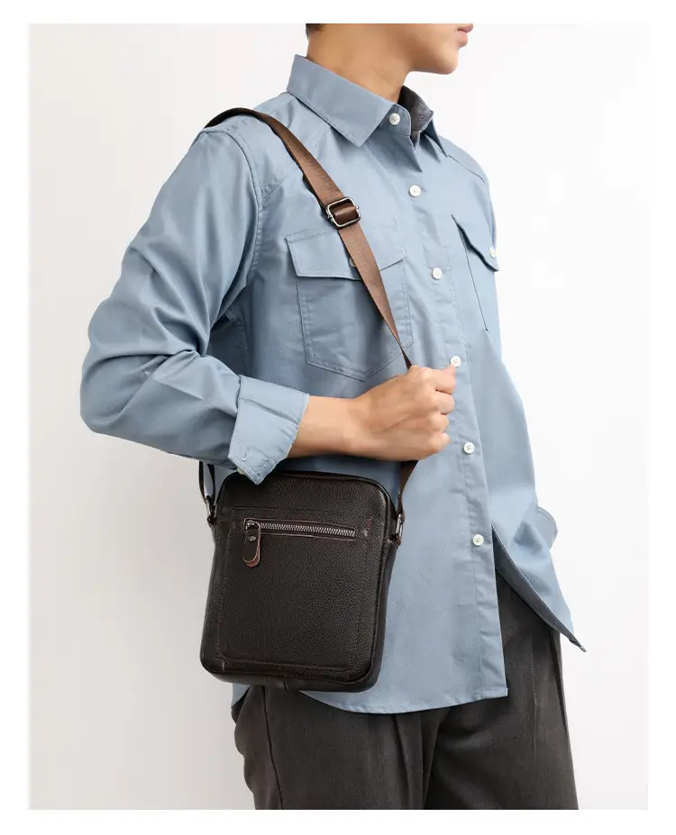 Korean Style Black Crossbody Bag for Men — feature 26