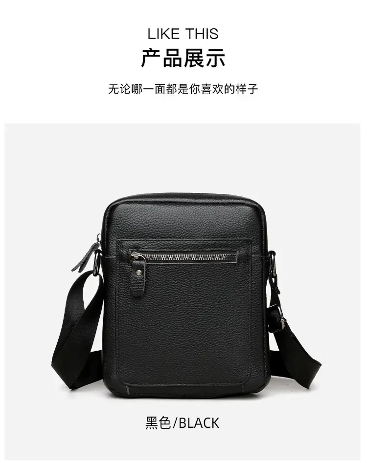 Korean Style Black Crossbody Bag for Men — feature 28
