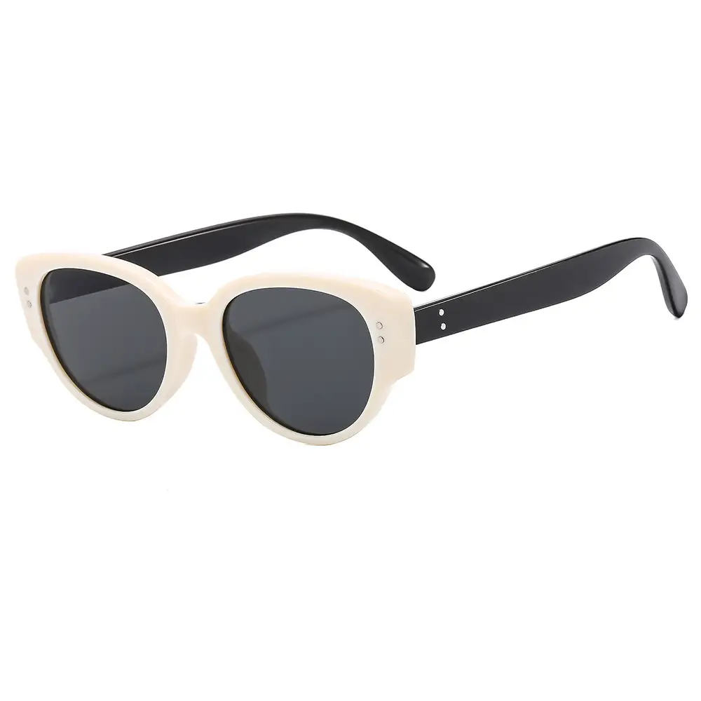 Korean Style Oval Cat-Eye Sunglasses for Women Men - Image 5