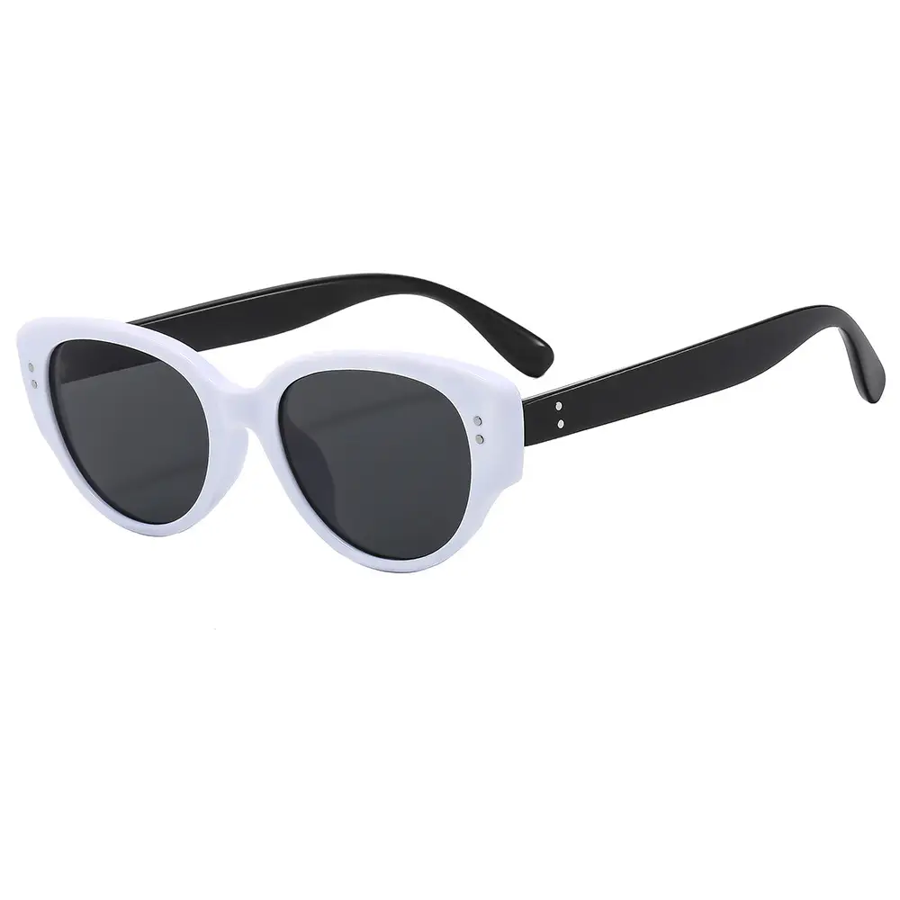 Korean Style Oval Cat-Eye Sunglasses for Women Men - Image 7