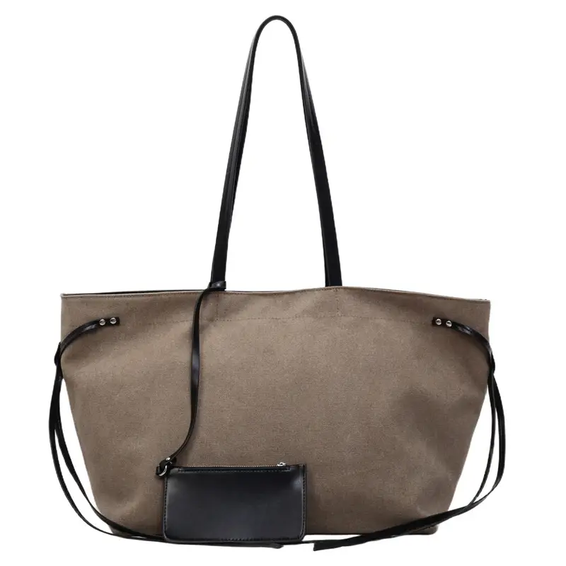 Retro Normcore Tote Bag Women Summer Casual Large Capacity