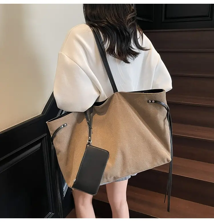Retro Normcore Tote Bag Women Summer Casual Large Capacity — feature 11