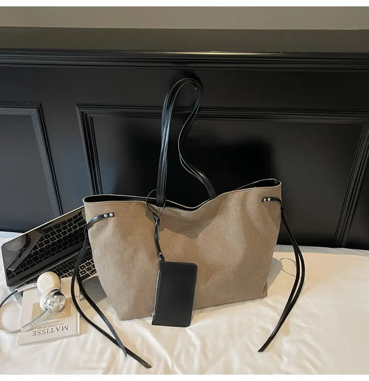 Retro Normcore Tote Bag Women Summer Casual Large Capacity — feature 23