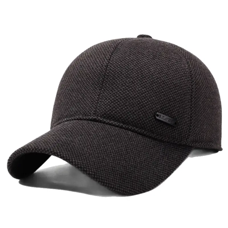 Men's Woolen Navy Blue Winter Cap