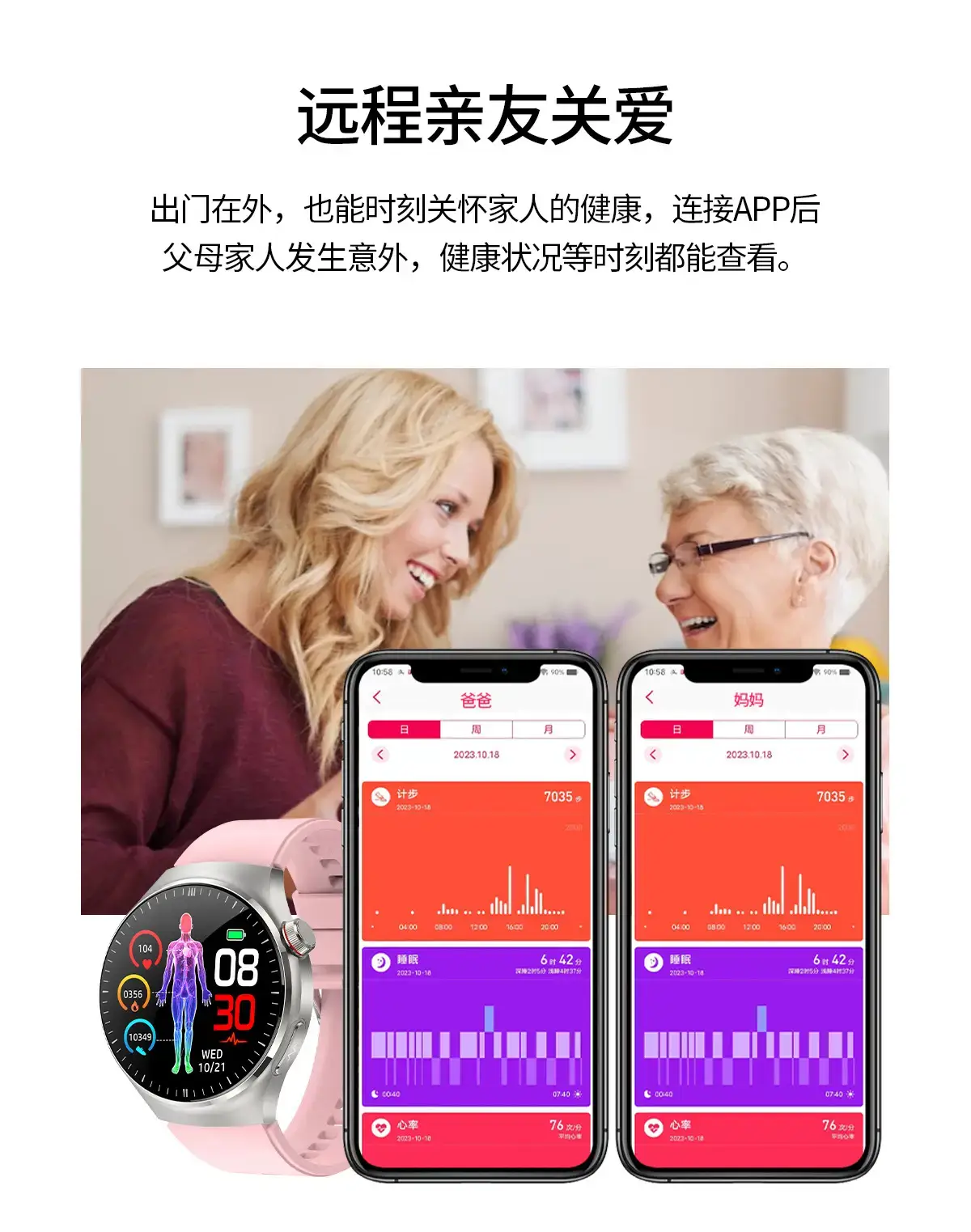 25-Year New Bluetooth Smart Call Watch with Heart Rate & Blood Sugar Tracking — feature 20