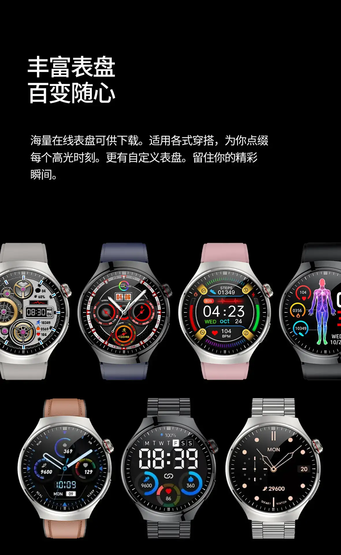 25-Year New Bluetooth Smart Call Watch with Heart Rate & Blood Sugar Tracking — feature 6