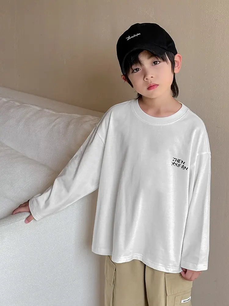 Kids Black Graphic Long Sleeve T-Shirt 2026 - Image 4