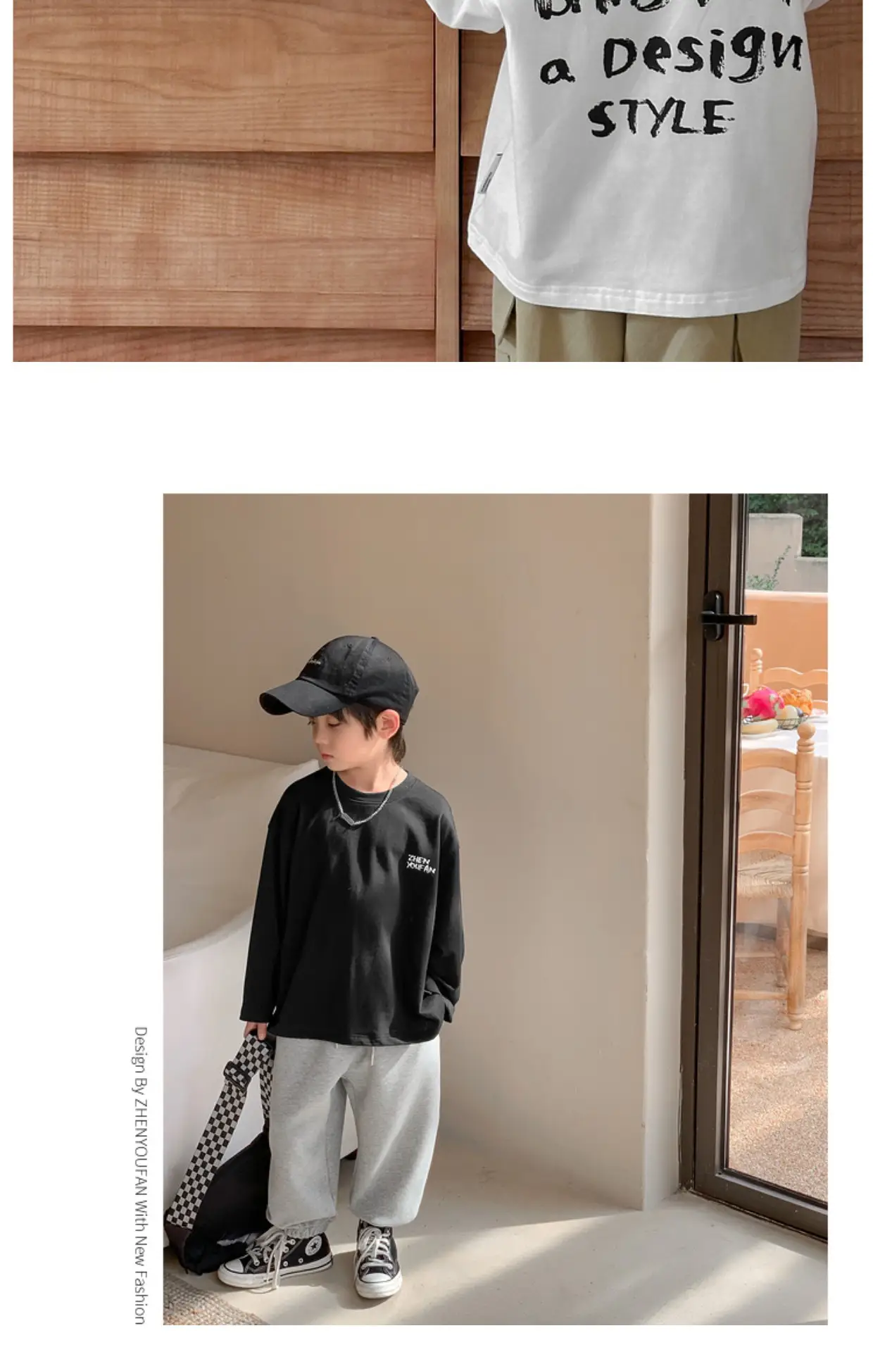 Kids Black Graphic Long Sleeve T-Shirt 2026 — feature 13