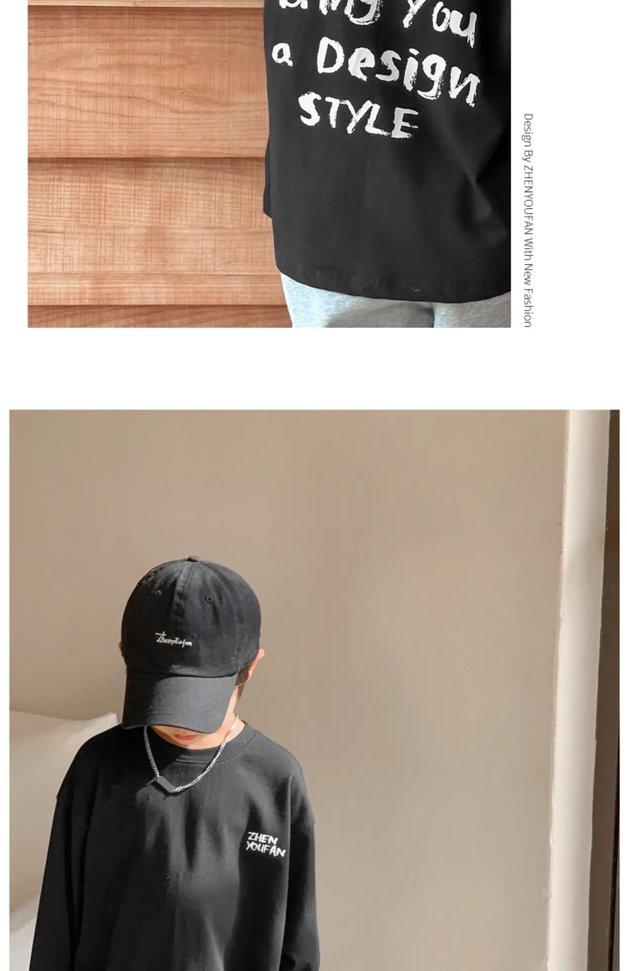 Kids Black Graphic Long Sleeve T-Shirt 2026 — feature 18