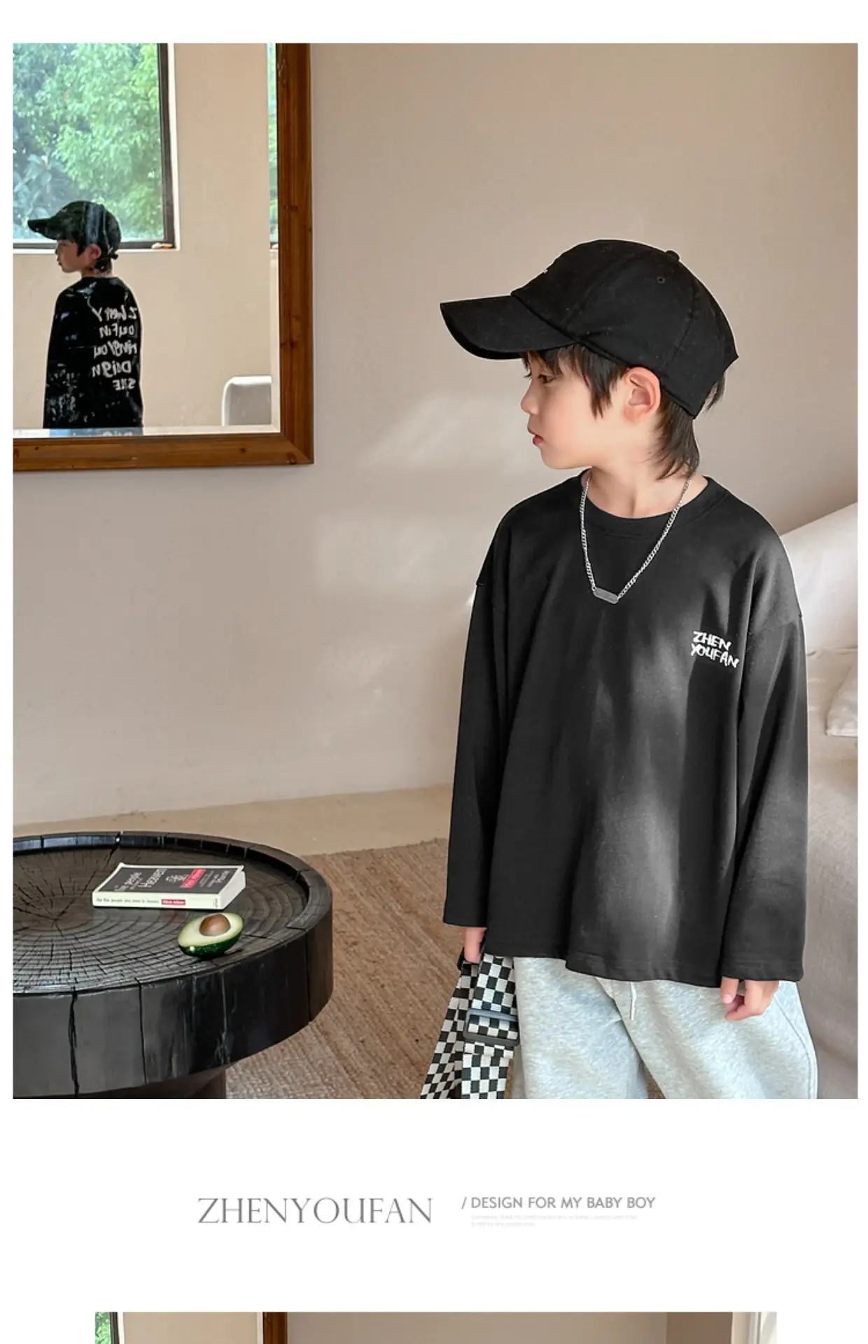 Kids Black Graphic Long Sleeve T-Shirt 2026 — feature 21