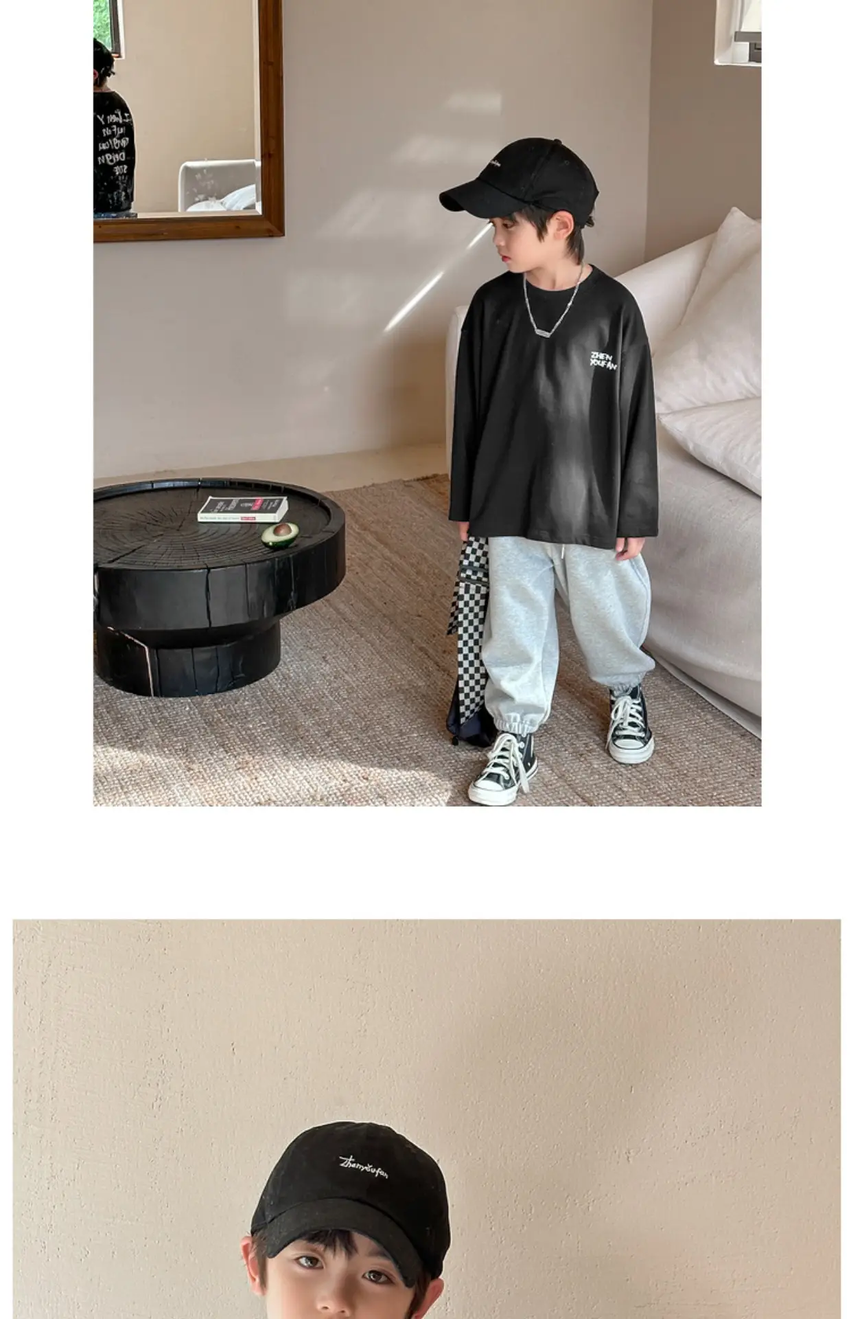 Kids Black Graphic Long Sleeve T-Shirt 2026 — feature 22