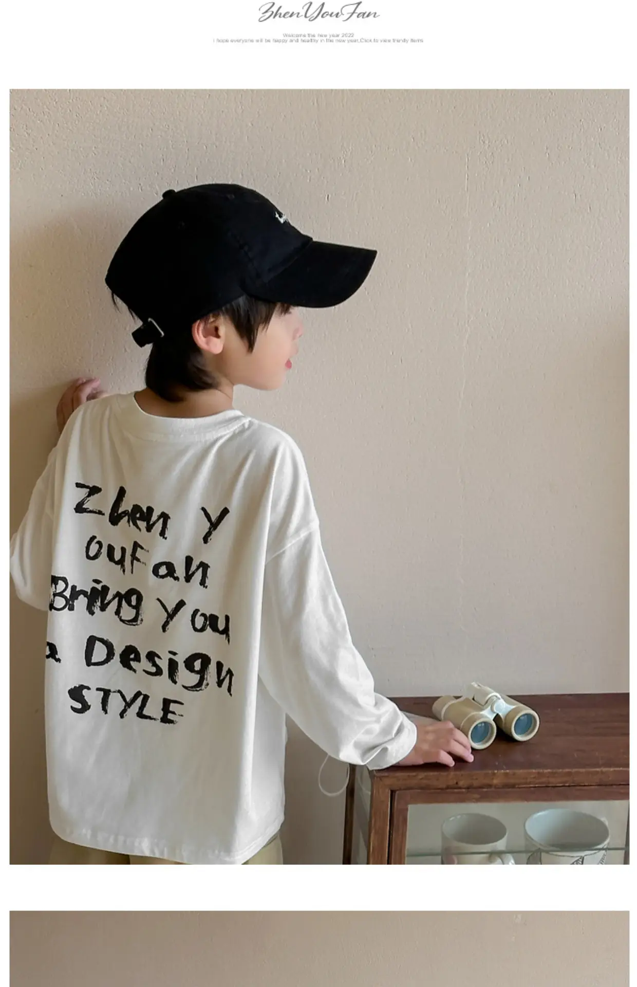 Kids Black Graphic Long Sleeve T-Shirt 2026 — feature 9