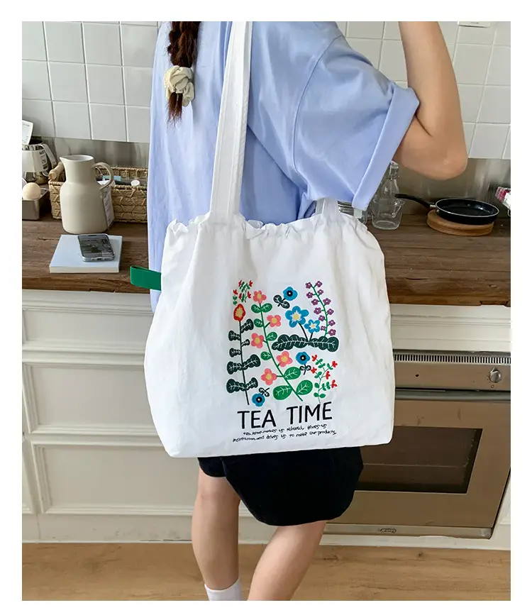 New Cartoon Tea Time Shoulder Bag Women's Nylon Tote — feature 11
