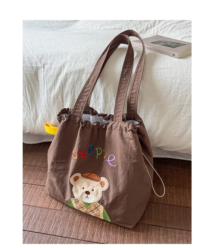 New Cartoon Tea Time Shoulder Bag Women's Nylon Tote — feature 14