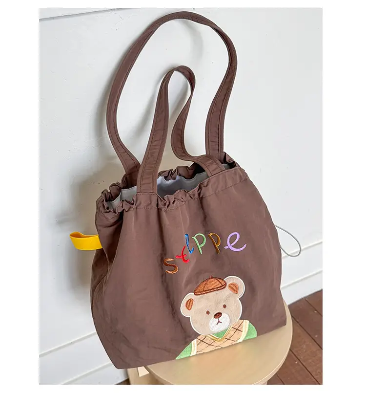 New Cartoon Tea Time Shoulder Bag Women's Nylon Tote — feature 16