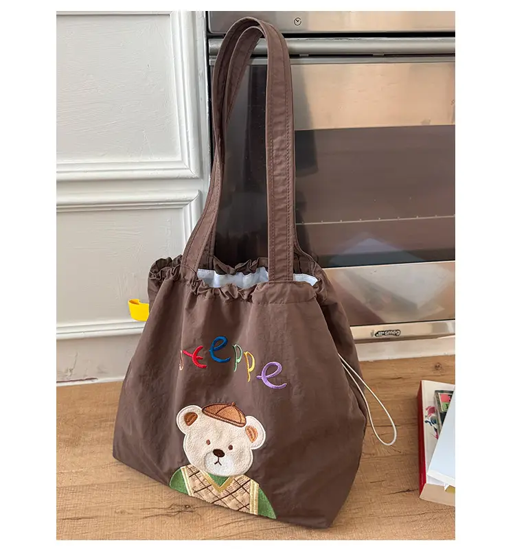 New Cartoon Tea Time Shoulder Bag Women's Nylon Tote — feature 17