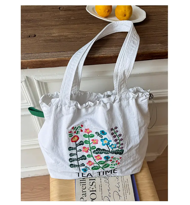 New Cartoon Tea Time Shoulder Bag Women's Nylon Tote — feature 18