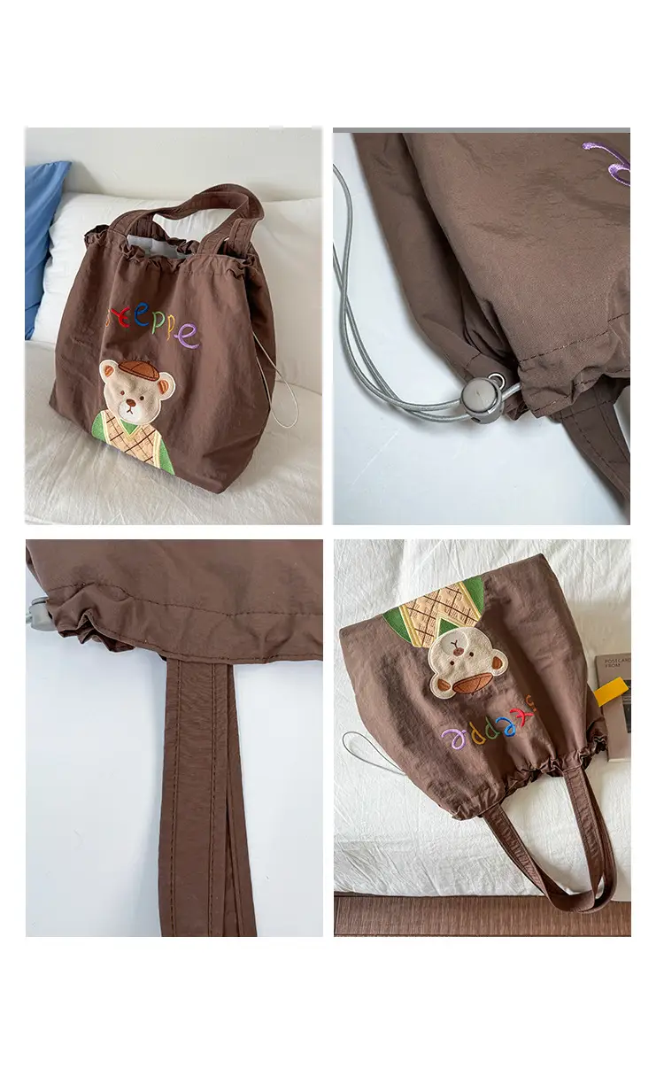 New Cartoon Tea Time Shoulder Bag Women's Nylon Tote — feature 4