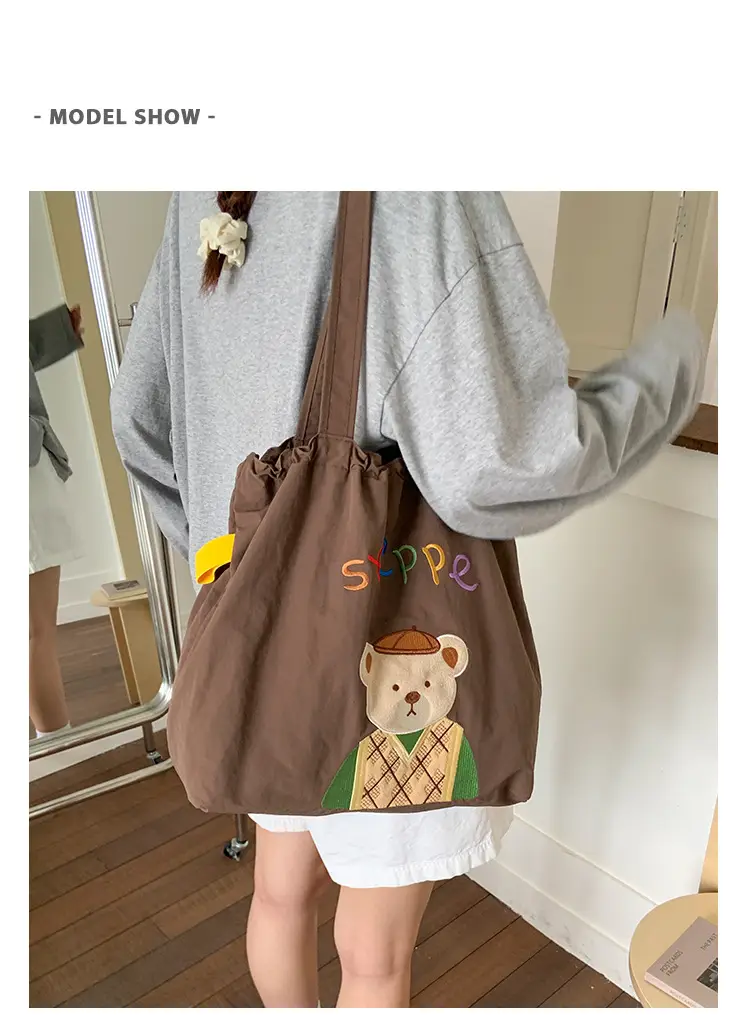 New Cartoon Tea Time Shoulder Bag Women's Nylon Tote — feature 6