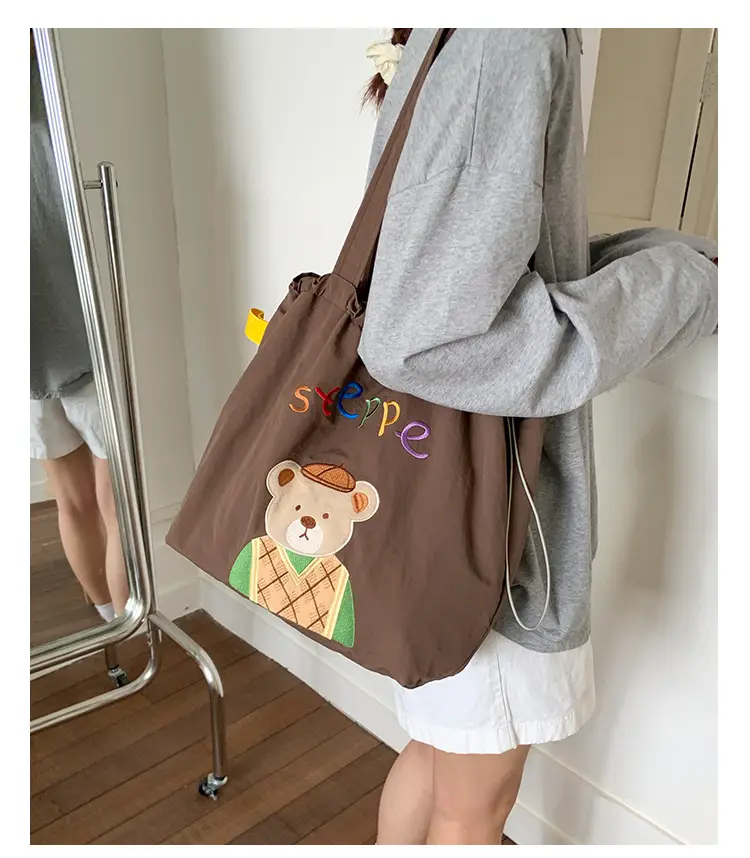 New Cartoon Tea Time Shoulder Bag Women's Nylon Tote — feature 7