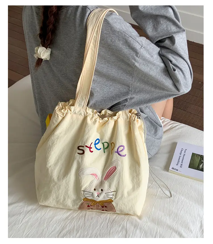 New Cartoon Tea Time Shoulder Bag Women's Nylon Tote — feature 9