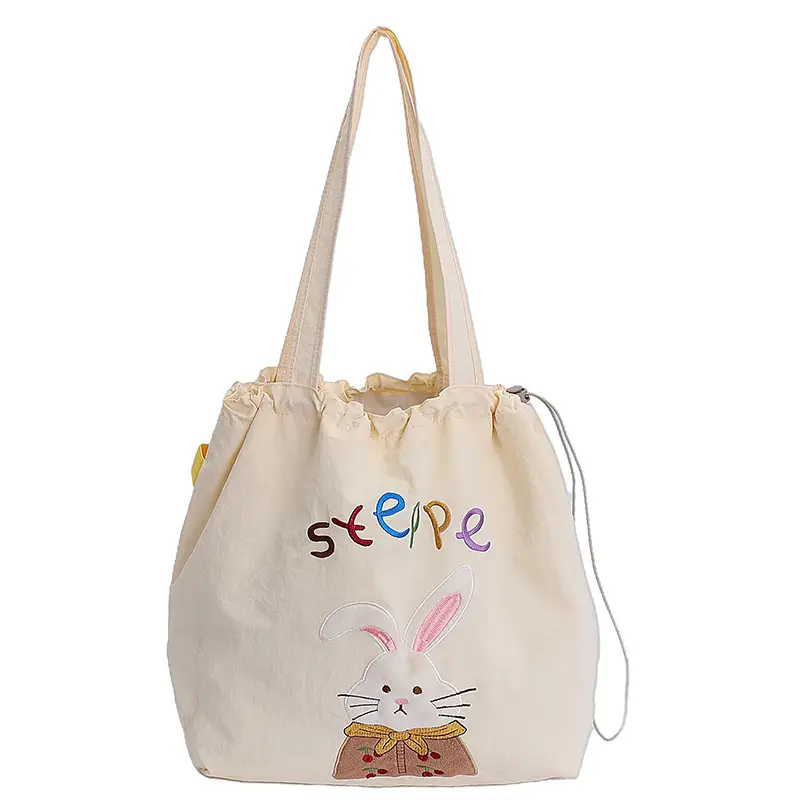 New Cartoon Tea Time Shoulder Bag Women's Nylon Tote - Image 4