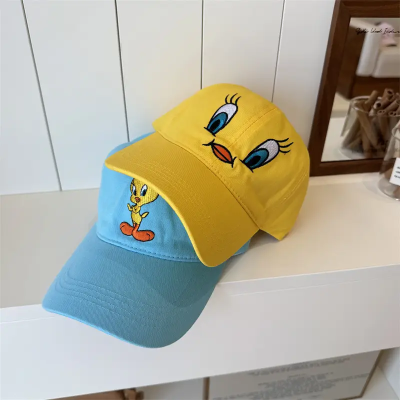 2025 Cartoon Duck Cap Yellow Women Sun Hat - Image 4