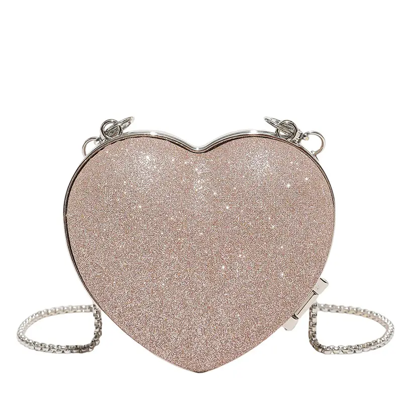 Heart Shaped Black Diamond Bag for Women - Image 11