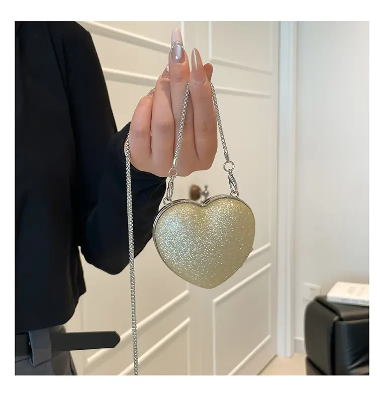 Heart Shaped Black Diamond Bag for Women — feature 16