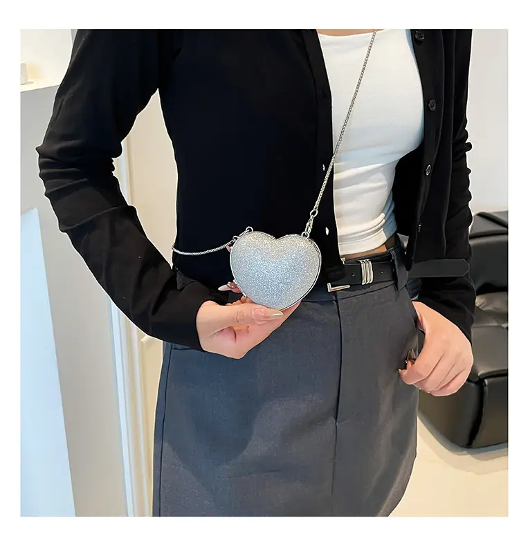 Heart Shaped Black Diamond Bag for Women — feature 21