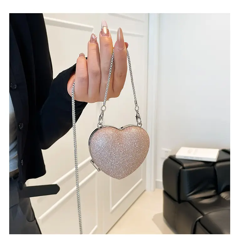Heart Shaped Black Diamond Bag for Women — feature 22