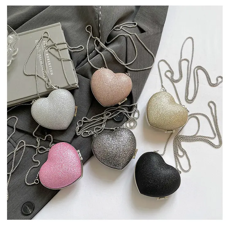 Heart Shaped Black Diamond Bag for Women — feature 31