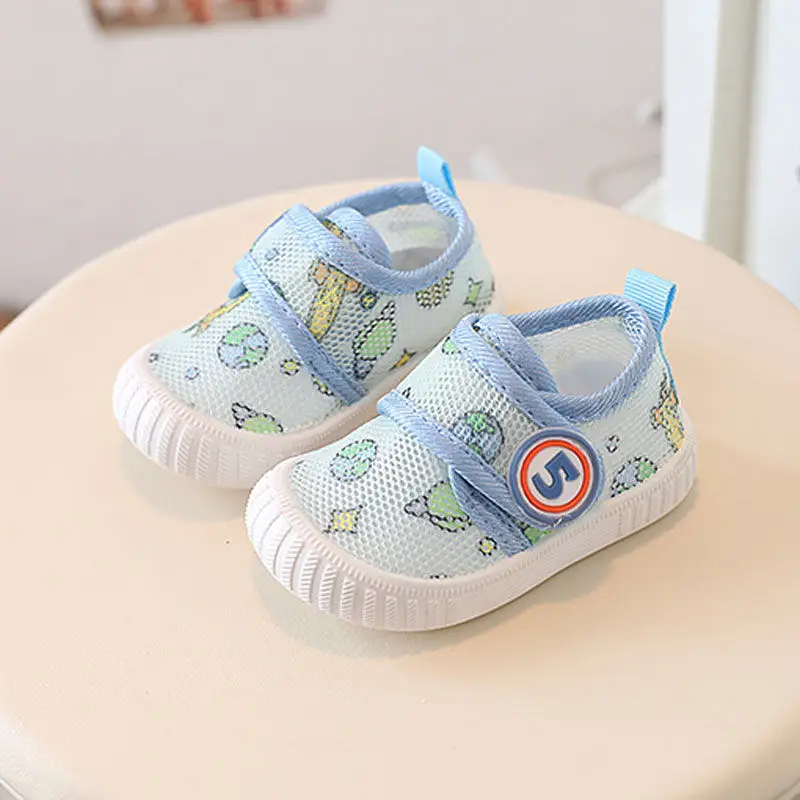 2022 Baby Mesh Anti-Slip Shoes Yellow Cartoon 0-1-2Y — feature 5