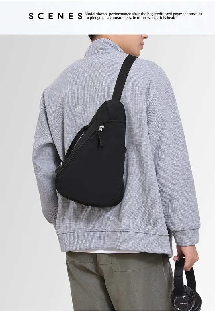 Men's Printed Chest Bag New Style Single Shoulder Trendy Bag — feature 18