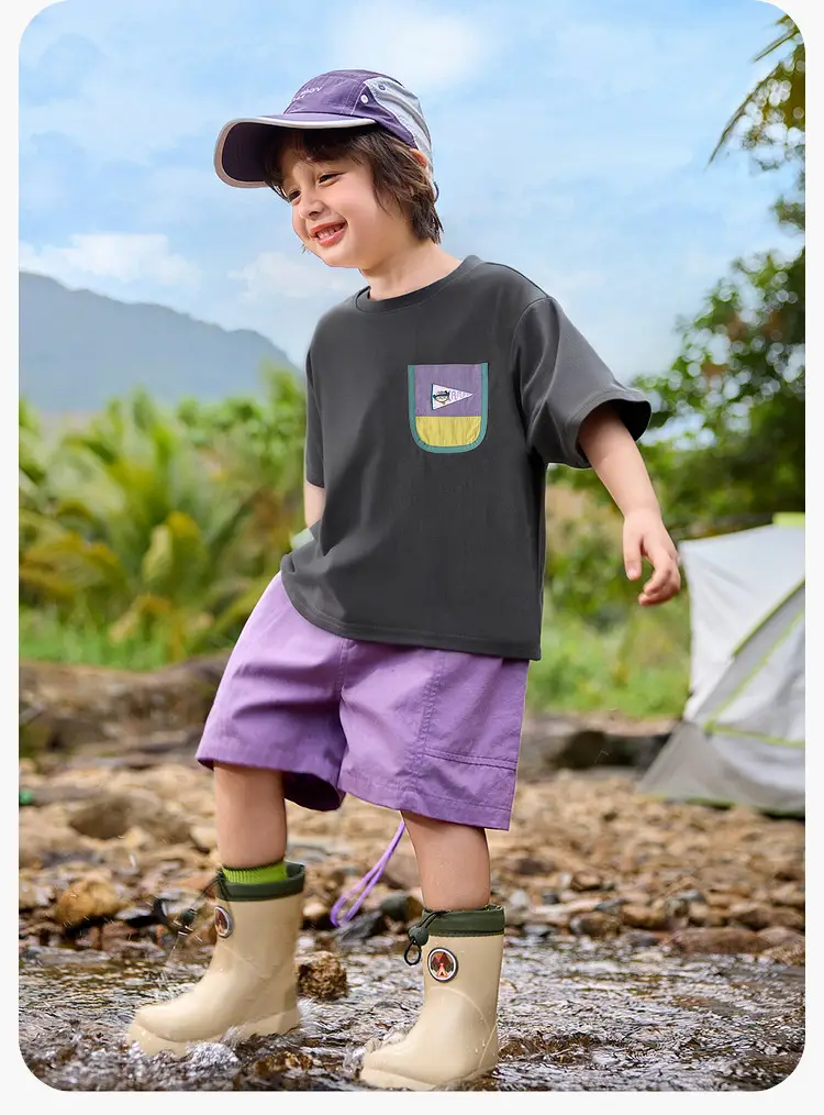 Duduia Baby Summer T-Shirt Boys Cargo Shorts Set — feature 22
