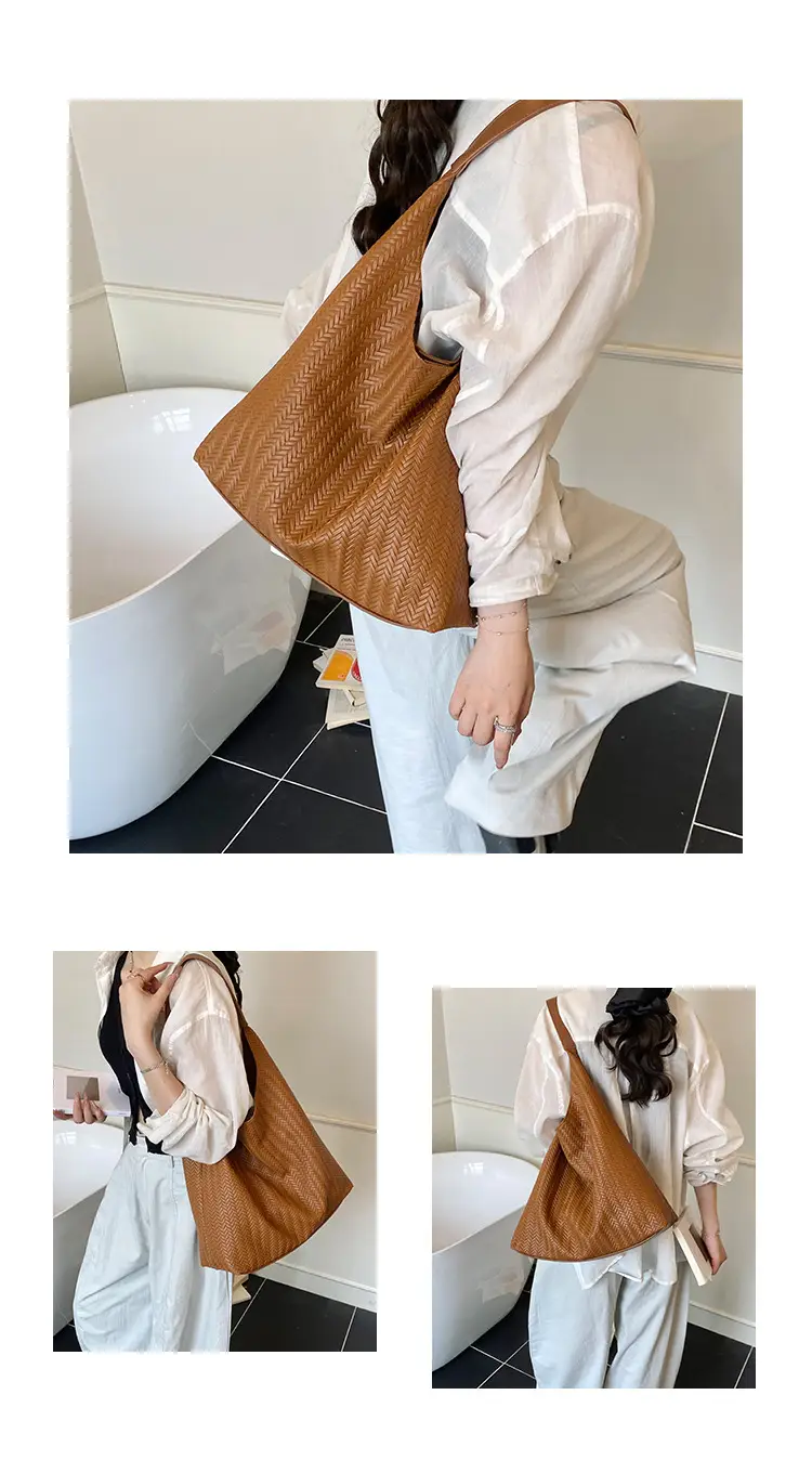 Korean Niche Tan Shoulder Bag Large Capacity — feature 18