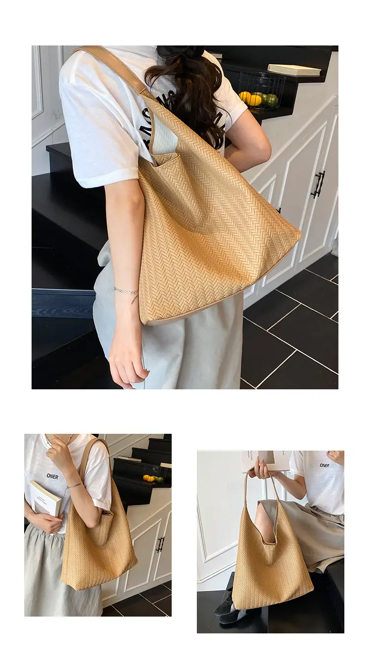 Korean Niche Tan Shoulder Bag Large Capacity — feature 21