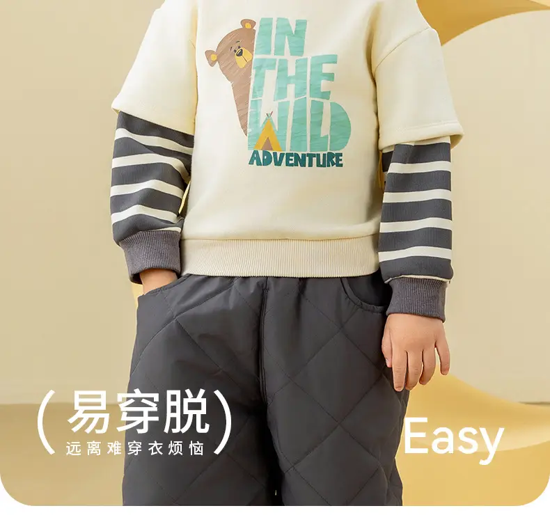 Kids Sweatshirt Yellow Striped Long Sleeve Baby Outfit — feature 13