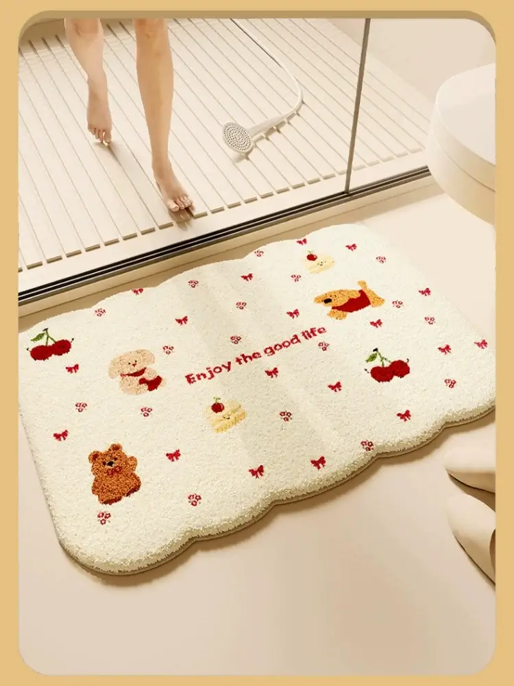 Thick Plush Absorbent Toilet Floor Mat Non-Slip — feature 14
