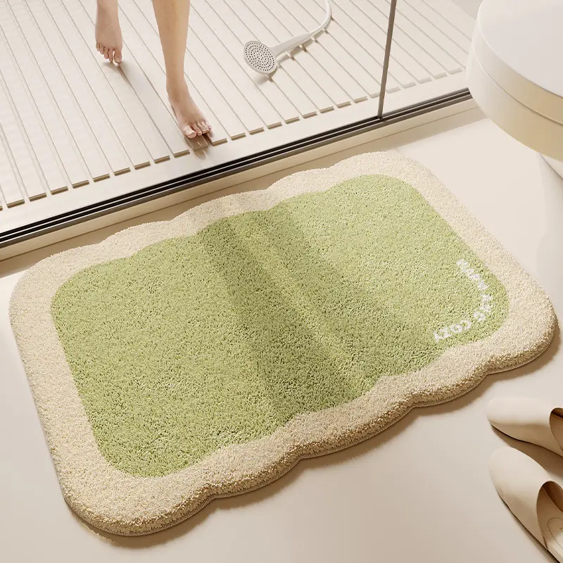 Thick Plush Absorbent Toilet Floor Mat Non-Slip
