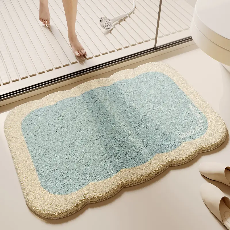Thick Plush Absorbent Toilet Floor Mat Non-Slip
