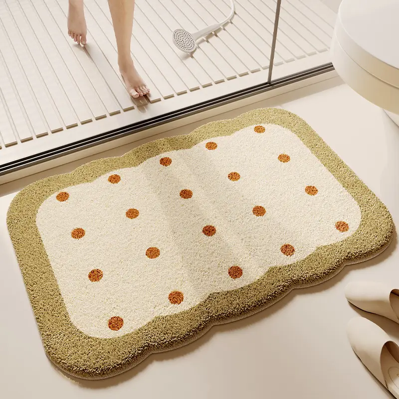 Thick Plush Absorbent Toilet Floor Mat Non-Slip