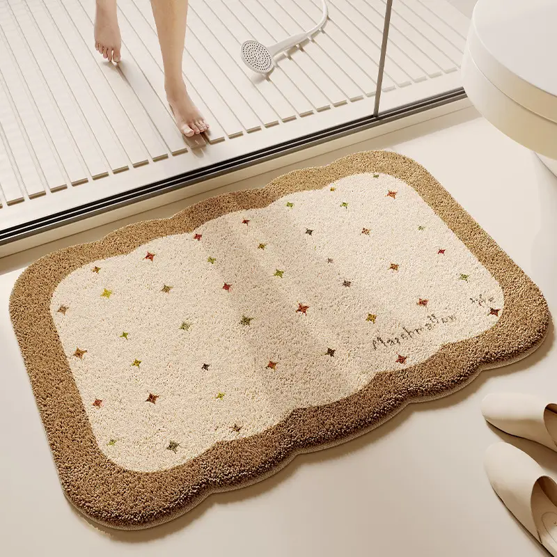 Thick Plush Absorbent Toilet Floor Mat Non-Slip