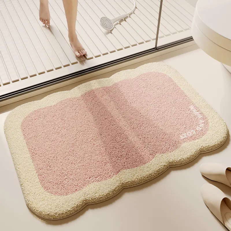 Thick Plush Absorbent Toilet Floor Mat Non-Slip