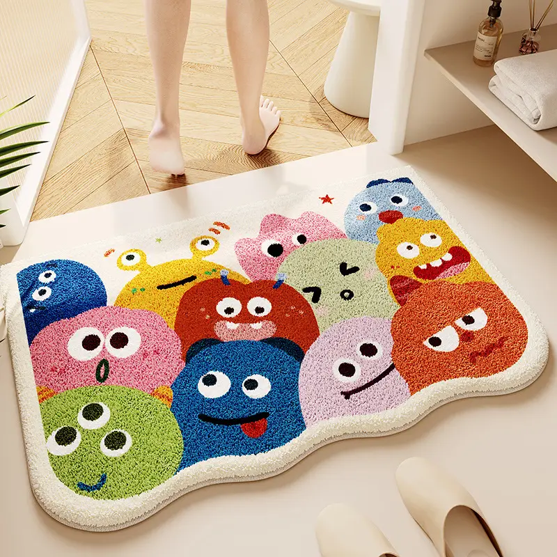 Thick Plush Absorbent Toilet Floor Mat Non-Slip