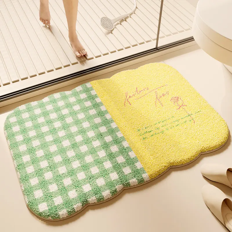 Thick Plush Absorbent Toilet Floor Mat Non-Slip