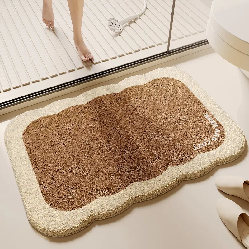 Thick Plush Absorbent Toilet Floor Mat Non-Slip