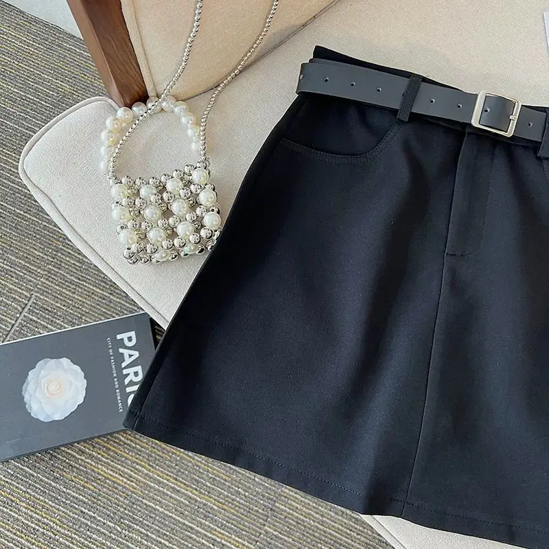 Gray High-Waist Slimming Skirt for Petite Women — feature 24