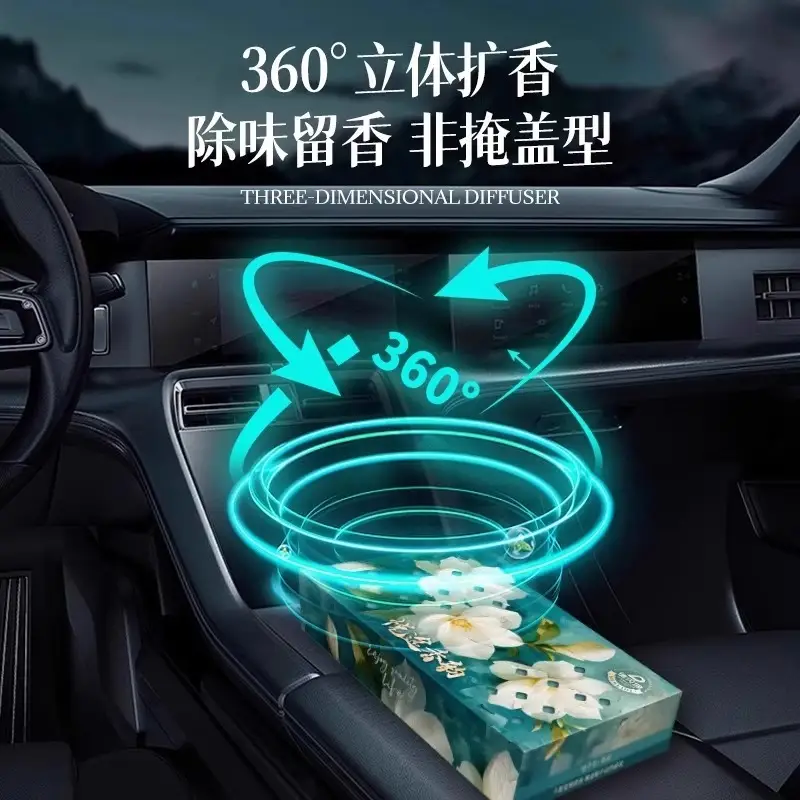 Car Air Freshener Car Balm Solid Fragrance Brick Long-Lasting Light Fragrance Car Odor Removal Deodorizing Aromatherapy